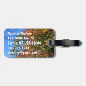 Vibrant gekleurde mazelen bagagelabel (Achterkant horizontaal)