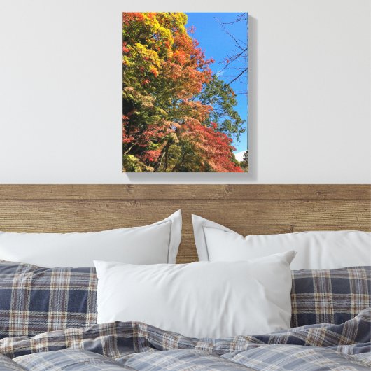 Vibrant gekleurde mazelen canvas afdruk (Insitu (Slaapkamer))