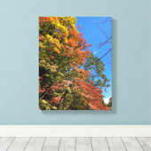 Vibrant gekleurde mazelen canvas afdruk (Insitu (Houten vloer))