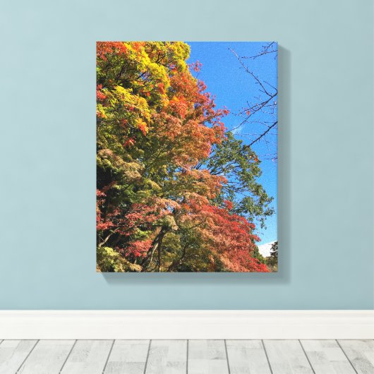 Vibrant gekleurde mazelen canvas afdruk (Insitu (Houten vloer))