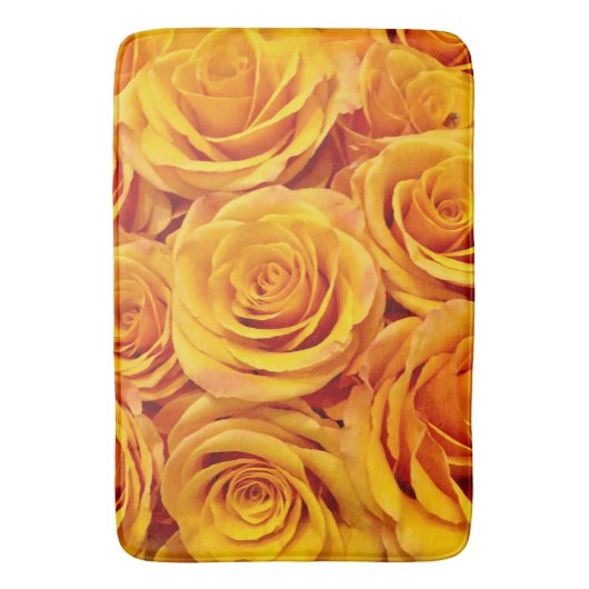 Vibrant gele rozen badmat (Voorkant Verticaal)