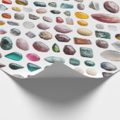 Vibrant Gemstone Pattern Cadeaupapier (Hoek)