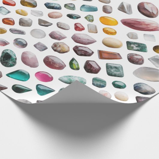 Vibrant Gemstone Pattern Cadeaupapier (Hoek)