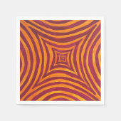 Vibrant Geometric Art Fabric Napkin Servet (Voorkant)