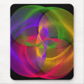 Vibrant Geometric Glossy Finish Mouse Pad Muismat (Voorkant)