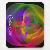 Vibrant Geometric Glossy Finish Mouse Pad Muismat (Voorkant)