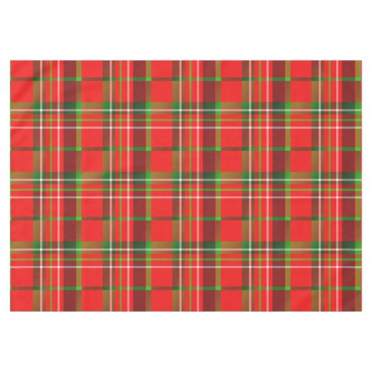 Vibrant Geometric Kerstmis Patroon Tafelkleed (Voorkant (Horizontaal))