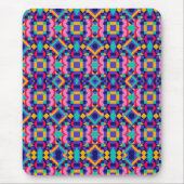 Vibrant geometric mousepad featuring colorful muismat (Voorkant)