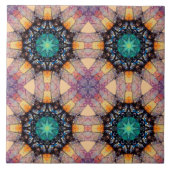 Vibrant Geometric Pattern Bohemian Accent Tegeltje (Voorkant)