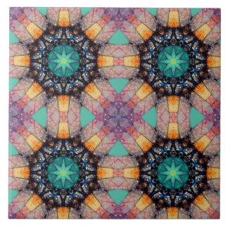 Vibrant Geometric Pattern Bohemian Accent Tegeltje