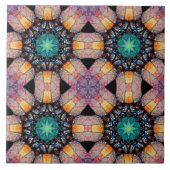 Vibrant Geometric Pattern Bohemian Accent Tegeltje (Voorkant)