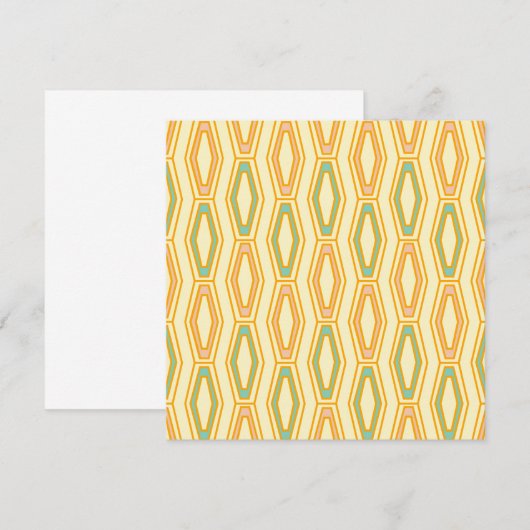 Vibrant geometric pattern with hexagonal shapes  bedankkaart (Voorkant / Achterkant)