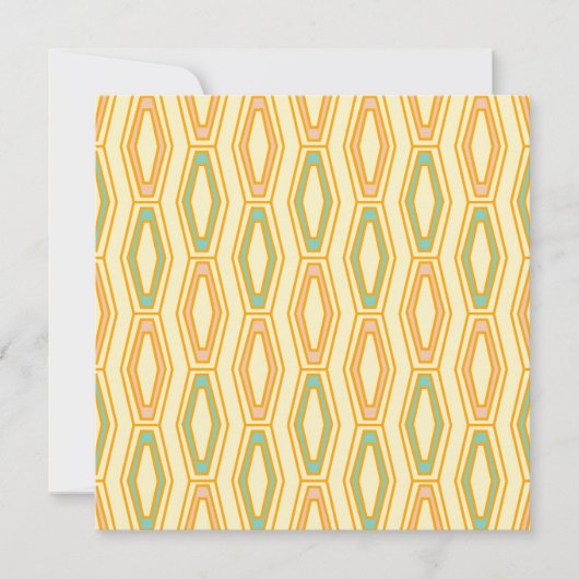 Vibrant geometric pattern with hexagonal shapes  bedankkaart (Voorkant)