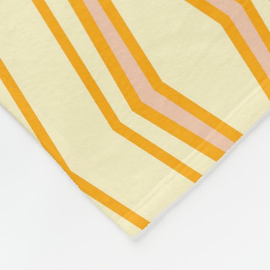 Vibrant geometric pattern with hexagonal shapes  fleece deken (Hoek)