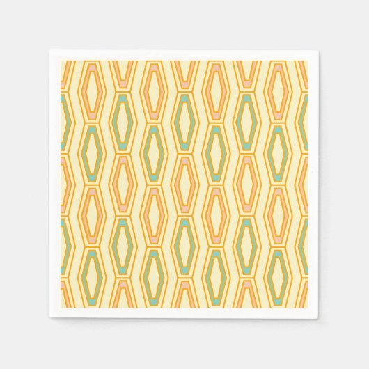 Vibrant geometric pattern with hexagonal shapes  servet (Voorkant)