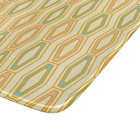 Vibrant geometric pattern with hexagonal shapes  snijplank (Hoek)