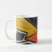 Vibrant Geometric Street Art Koffiemok (Links)