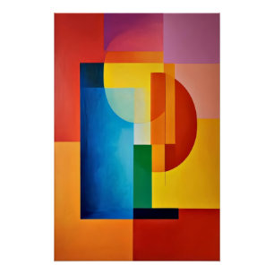 Vibrant Geometrie Perfect Poster