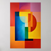 Vibrant Geometrie Poster (Voorkant)