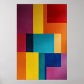 Vibrant Geometrie Poster (Voorkant)