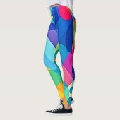 Vibrant Geometrisch Abstract Leggings (Links)