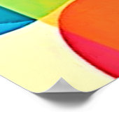 Vibrant Geometrisch Abstract Poster (Hoek)