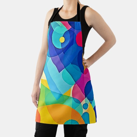 Vibrant Geometrisch Abstract Schort (Insitu)