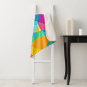 Vibrant Geometrisch Abstract Sherpa Deken (In situ)