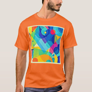 Vibrant Geometrisch Abstract T-shirt