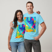 Vibrant Geometrisch Abstract T-shirt (Unisex)