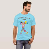 Vibrant geometrisch atleet t-shirt (Voorkant volledig)
