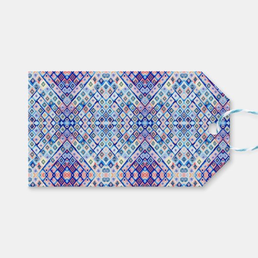 Vibrant geometrisch cadeau Label Cadeaulabel (Voorkant (Horizontaal))