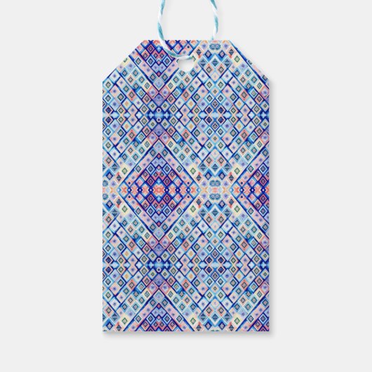 Vibrant geometrisch cadeau Label Cadeaulabel (Achterkant)