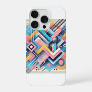 Vibrant geometrisch iPhone-Hoesje | Slanke en unie iPhone 15 Pro Case