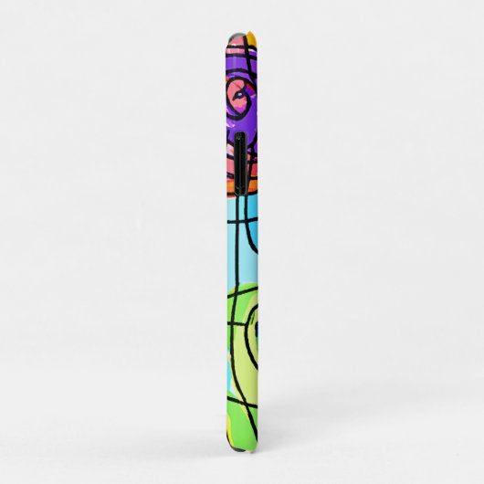 Vibrant geometrisch patroon Case-Mate iPhone case (Achterkant/rechts)