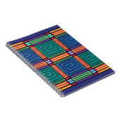 Vibrant geometrisch patroon notitieboek (Rechterzijde)