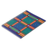 Vibrant geometrisch patroon notitieboek (Linkerzijde)