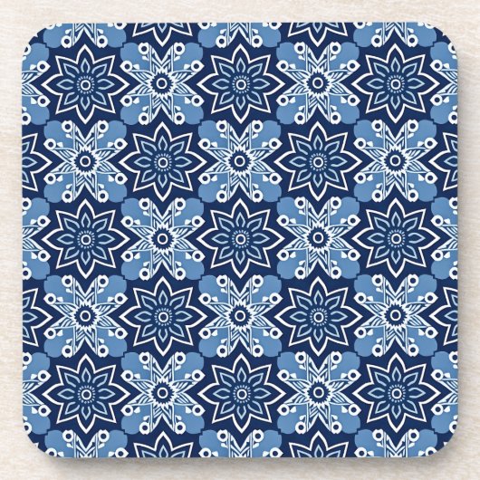 Vibrant geometrisch patroon Onderzetters - Set van (Voorkant)