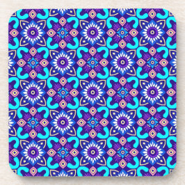 Vibrant geometrisch patroon Onderzetters - Set van