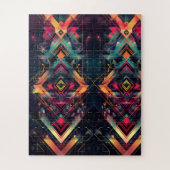 Vibrant geometrisch patroon puzzel (Verticaal)