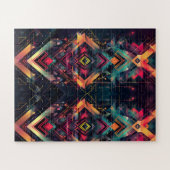 Vibrant geometrisch patroon puzzel (Horizontaal)