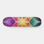 Vibrant geometrisch ster skateboard (Horizontaal)