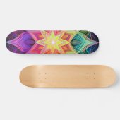 Vibrant geometrisch ster skateboard (Horizontaal)