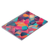 Vibrant Geometrische Abstracte cover Art Notitieboek (Linkerzijde)
