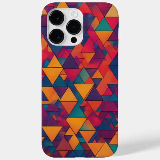 Vibrant Geometry: Kleurrijk Abstract Ontwerp voor Case-Mate iPhone Case (Achterkant)