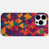 Vibrant Geometry: Kleurrijk Abstract Ontwerp voor Case-Mate iPhone Case (Achterkant (horizontaal))