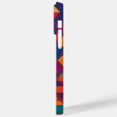 Vibrant Geometry: Kleurrijk Abstract Ontwerp voor Case-Mate iPhone Case (Achterkant / Links)