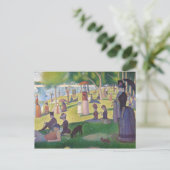 Vibrant Georges Seurat Sunday namiddagmiddag Briefkaart (Staand voorkant)