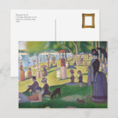 Vibrant Georges Seurat Sunday namiddagmiddag Briefkaart (Voorkant / Achterkant)