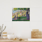 Vibrant Georges Seurat Sunday Vanmiddag Full Blein Poster (Keuken)